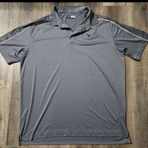 Callaway Charcoal Polo Shirt Opti-Dry Golf Mens Xl